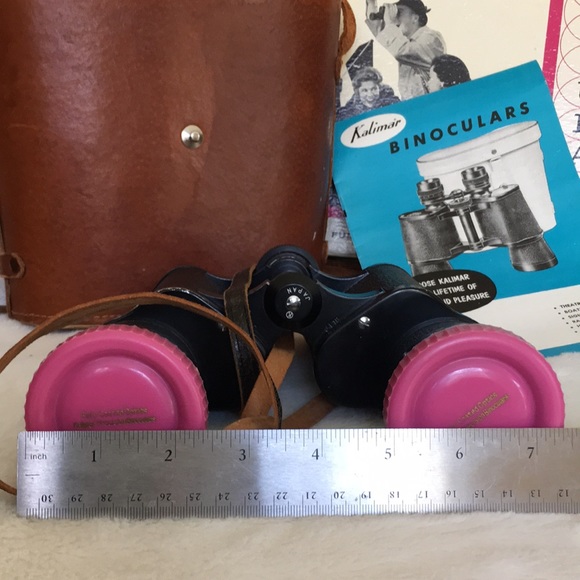 Vintage Kalimar Binoculars 7 X 50 Made in Japan w/ Leather Case & Original Box - Picture 15 of 16